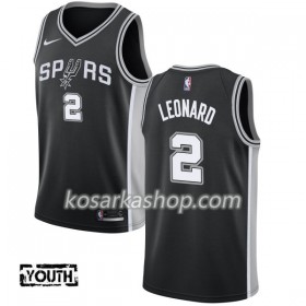 Dres San Antonio Spurs Kawhi Leonard 2 Nike 2017-18 Crna Swingman - Dječji